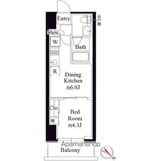 グランパセオ銀座築地【9階】の間取り