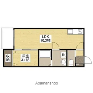 COCOAS廿日市駅前【1階】の間取り