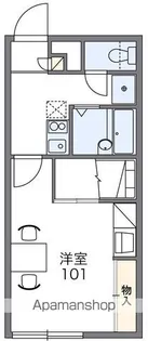レオパレスアークタウン昭和【203号室】の間取り
