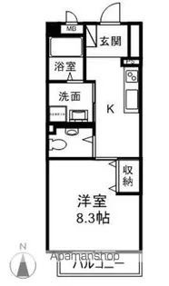 サンハイツ南俣【1階】の間取り