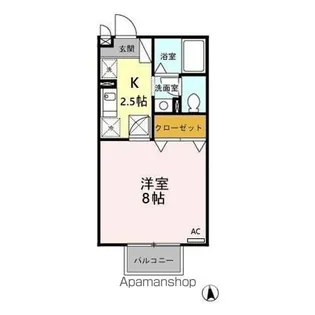 ドエル・シン【1階】の間取り