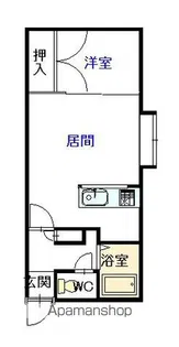 COTTON HOUSE20【201号室】の間取り
