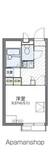 レオパレスセルリアン【203号室】の間取り