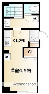 シャリエール住吉【105号室号室】の間取り