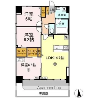 アンクレージュ【1階】の間取り