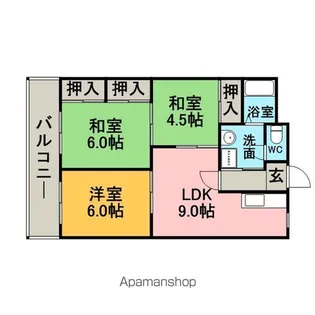 パシフィック箱崎Ⅴ【605号室】の間取り
