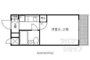DETOMー1室町二条【305号室】の間取り