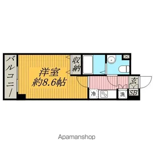 グランフォース習志野【8階】の間取り