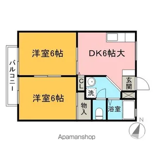 埼玉県入間市宮前町【アパート】の間取り