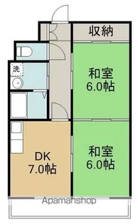 銀杏町レジデンス【5階】の間取り