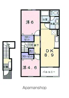 ヴァロワール【2階】の間取り