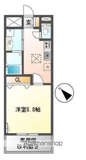 滋賀県近江八幡市白鳥町【アパート】の間取り