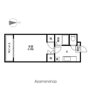 コーポ・ビックウェイブN棟【2階】の間取り