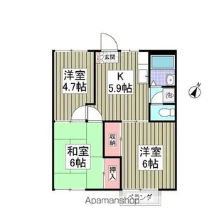 堀コーポラス【203号室】の間取り