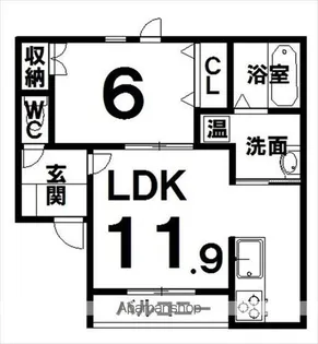 CARRERA(カレラ)【1階】の間取り