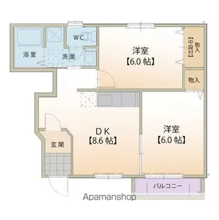 パークメゾンⅠ【101号室】の間取り
