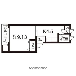 パンセスC棟【1階】の間取り