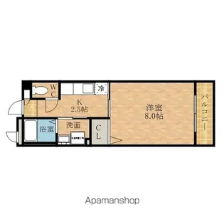 ユージェイライフ南公園前【302号室】の間取り