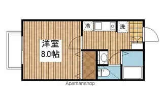 メゾン・ド・フレールS棟【206号室】の間取り