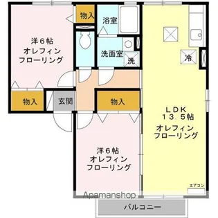 ベイリーフ【1階】の間取り