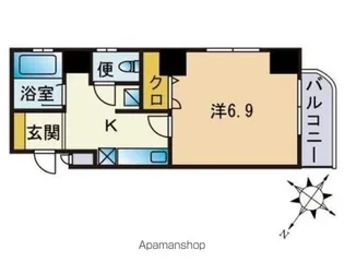 ハーベスト白金【2階】の間取り