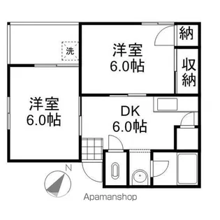 パッセナミキ【303号室】の間取り