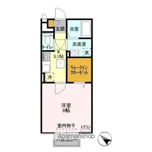 プライムコートS【1階】の間取り