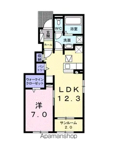 カルミア Ⅰ【1階】の間取り