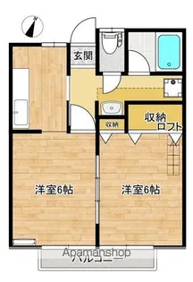 オレンジハウス【201号室】の間取り