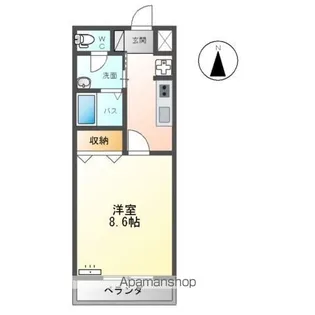 メルヴェーユ新成A【203号室】の間取り