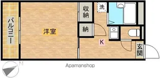 レオパレスリラ上池【3階】の間取り