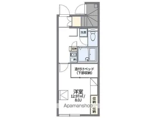 レオパレス愛宕【106号室】の間取り