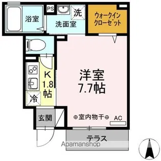 レーヴ・シャルマン【1階】の間取り
