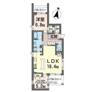 アロン・ド・赤堤【2階】の間取り