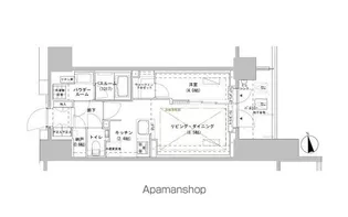 パークスフィア牛込神楽坂【11階】の間取り