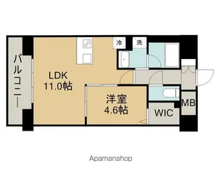 Naviglio Palazzo(ナヴィリオ パラッツォ【9階】の間取り