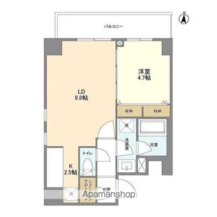 L・BASE押上SOUTH【4階】の間取り