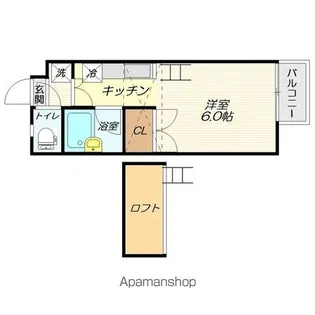 ジュエルI【206号室】の間取り