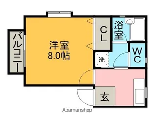 クローバーハウス【102号室】の間取り