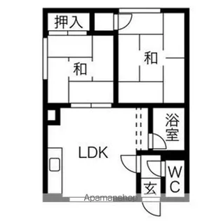 コーポ谷【3号室】の間取り