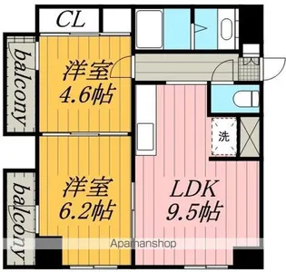 東京都墨田区東向島6丁目【マンション】の間取り
