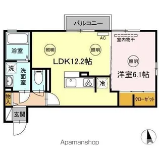 ローリエアベニュー【2階】の間取り