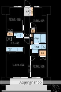 BLESS宮崎台【1階】の間取り