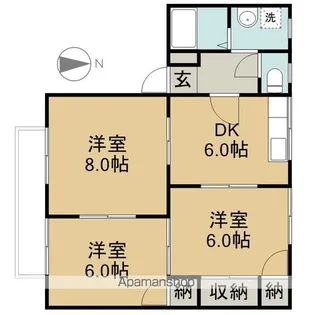 メゾントレビⅩⅢ【2階】の間取り