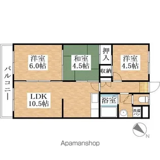 グランシャリオ【302号室】の間取り