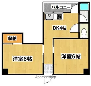 グランビルド長居【3階】の間取り