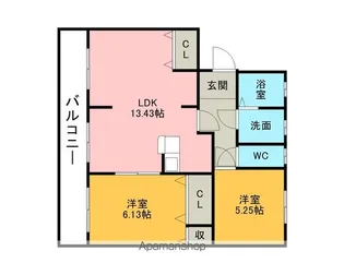 ポニーズマンション【301号室】の間取り