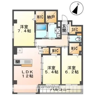 EAST WISTERIAⅠ(イースト ウィステリアワン)【3階】の間取り