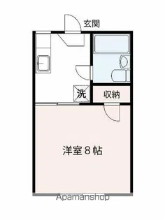 ウィスカーハイツ【1階】の間取り