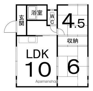 第三富士見荘【2階】の間取り